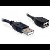 Delock DL82457 USB 2.0-A (apa/anya) hosszabbító kábel 15 cm (DL82457) - USB hosszabbító