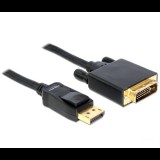 Delock DL82592 Displayport - DVI 24+1 kábel apa - apa 3m (82592) - Átalakítók