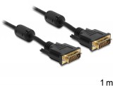 DeLock DVI-D (Dual Link) 24+1 male > DVI-D (Dual Link) 24+1 male 3m cable Black 83191