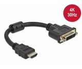 Delock HDMI apa - DVI 24+5 anya 4K 30Hz 20cm
