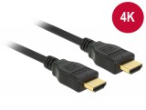 DeLock HDMI + Ethernet male/male összekötő kábel 4K 1m 84713