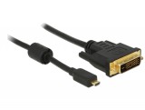 Delock hdmi-kábel micro-d-csatlakozódugóval dvi 24+1 csatlakozódugó 1 m