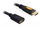 DeLock High Speed HDMI with Ethernet – HDMI A male > HDMI A female Extension Cable 3m Black 83081