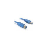 Delock Kábel - 82581 (USB3.0, A-B kábel, apa/apa, kék, 3m) (DL82581)