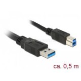 Delock Kábel - 85065 (USB3.0, A-B kábel, apa/apa, 0,5m) (DL85065)