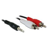 Delock kábel Audio 3.5mm stereo jack male to 2x RCA male, 1.5m (DL84000)