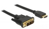 Delock kábel DVI 18+1 male to HDMI male, 2m (DL85584)