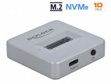 Delock M.2 dokkoló állomás M.2 NVMe PCIe SSD-hez USB Type-C anya