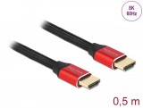 DeLock Ultra High Speed HDMI 8K 60Hz 0,5m Red 85772
