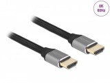 DeLock Ultra High Speed HDMI Cable 48 Gbps 8K 60 Hz 2m Grey Certified 83996