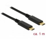 Delock USB 3.1 Gen 2 (10 Gbps) kábel Type-C a Type-C 1 m 3 A E-Marker