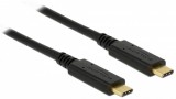 Delock USB 3.1 Gen 2 (10 Gbps) kábel Type-C a Type-C 1 m 5 A E-Marker