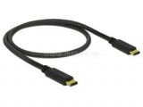 Delock USB Type-C 2.0 apa - USB Type-C 2.0 apa 0,5m fekete kábel (DL83672)