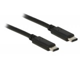 DeLock USB Type-C 2.0 - USB Type-C 2.0 Black 1m 83673
