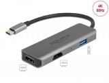 DeLock USB Type-C Dual HDMI Adapter with 4K 60Hz and USB Port 87780