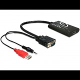 Delock VGA - HDMI adapter audióval (62408) (62408) - Átalakítók