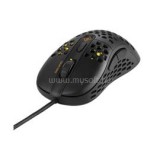 DELTACO Vezetékes Egér GAM-106, DM420 Ultra-Light gaming mouse, 400-6400 DPI, 6 buttons, 1.8m cable, black (GAM-106)