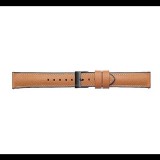 Designed for SAMSUNG BRALOBA TRAVELLER pótszíj (univerzális, 22 mm, valódi bőr, levarrt szél) BARNA [Honor Watch GS 3] (5996457858774) - Szíj