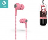 Devia EL064 rózsaszín hangerőszabályzós stereo headset, fülhallgató, headset, fülhallgató