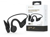Devia Sport Bluetooth sztereó fülhallgató v5.0 microSD kártyaolvasóval - Devia Kintone Series Run-A1 Sound Conduction Wireless Headset - fekete