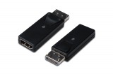 Digitus Assmann Displayport 1.1a DP M (jack)/HDMI A F (jack) fekete adapter