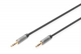 Digitus DB-510110-030-S Audio Connection Cable, 3.5mm jack to 3.5mm jack 3m Black