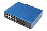 Digitus Industrial 8 + 4 10G Uplink Port L3 managed Gigabit Ethernet Switch DN-651160