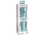 Dillio Slim Seven - tapadótalpas stimuláló dildó (20cm) - türkiz