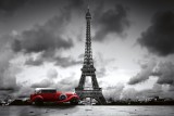 Dimex RETRO CAR IN PARIS fotótapéta, poszter, vlies alapanyag, 375x250 cm