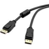 DisplayPort 1.3 kábel, 1x DisplayPort dugó - 1x DisplayPort dugó, 1,8 m, fekete, Renkforce (RF-4723809) - DisplayPort