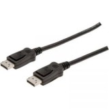 DisplayPort csatlakozókábel [1x DisplayPort dugó - 1x DisplayPort dugó] 5 m fekete, Digitus