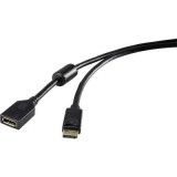 DisplayPort hosszabbító kábel [1x DisplayPort dugó - 1x DisplayPort alj] 1,8 m fekete 3840 x 2160 pixel renkforce (RF-4229025) - DisplayPort