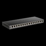 DLINK D-LINK Switch 16x1000Mbps Fémházas Asztali, DGS-1016S/E (DGS-1016S/E) - Ethernet Switch