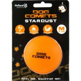 DOG-COMETS Stardust 100% természetes gumi labda, 6 cm (M), Narancs