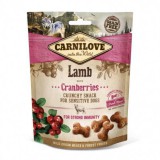 Dogledesign Carnilove Dog Crunchy Snack Lamb & Cranberries- Bárány Hússal és Vörös Áfonyával 200g