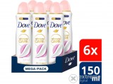 Dove Soft Feel női izzadásgátló dezodor, 6x150 ml