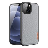 Dux Ducis Fino case covered with nylon material for iPhone 13 mini gray