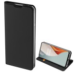 Dux Ducis OnePlus Nord N100 SKIN PRO Flip tok álló, bőr hatású FEKETE