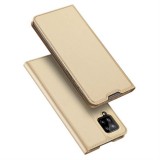 DUX DUCIS Skin Pro Bookcase kihajtható tok Samsung Galaxy A42 5G arany telefontok