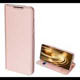 DUX DUCIS SKIN PRO tok álló, bőr hatású (FLIP, oldalra nyíló, bankkártya tartó, asztali tartó funkció) ROZÉARANY [Samsung Galaxy S21 (SM-G991) 5G] (5996591035321) - Telefontok