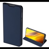DUX DUCIS SKIN PRO tok álló, bőr hatású (FLIP, oldalra nyíló, bankkártya tartó, asztali tartó funkció) SÖTÉTKÉK [Xiaomi Poco X3 NFC] (5996591011578) - Telefontok