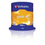 DVD-R lemez, AZO, 4,7GB, 16x, hengeren, VERBATIM [100 db]