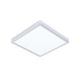 Eglo 30894 Fueva 5 fürdőszobai LED panel, felületre szerelhető, falon kívüli, 28,5 cm, króm, kör, 2500 lm, 4000K természetes fehér, beépített LED, 20,5W, IP44, 285x285 mm
