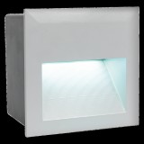 Eglo 95235 Zimba-LED kültéri oldalfalba építhető lámpa, ezüst, 400 lm, 4000K természetes fehér, beépített LED, 3,7W, IP65