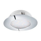 Eglo 95888 Pineda fürdőszobai beépíthető lámpa, króm, 1000 lm, 3000K melegfehér, beépített LED, 1x12W, IP20, IP44