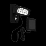 Eglo 98187 Palizzi kültéri fali lámpa, szolár, fekete, 150 lm, 3000K melegfehér, SOLAR-beépített LED, 2W, IP44