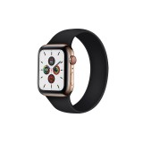 Egyéb Szilikon körpánt óraszíj Apple Watch 1-3: 38 mm/Watch 4-6: 40 mm/Watch 7: 41 mm L-es méret fekete
