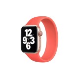Egyéb Szilikon körpánt óraszíj Apple Watch 1-3: 42 mm/Watch 4-6: 44 mm/Watch 7: 45 mm L-es méret narancs