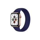 Egyéb Szilikon körpánt óraszíj Apple Watch 1-3: 42 mm/Watch 4-6: 44 mm/Watch 7: 45 mm L-es méret sötétkék