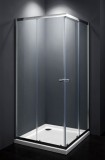 Egyéb Szögletes zuhanykabin két tolóajtós, króm kerettel, transparent üveggel 80cm